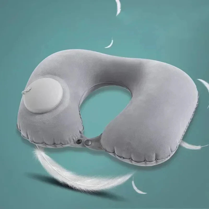 U-Shaped Inflatable Travel Pillow
