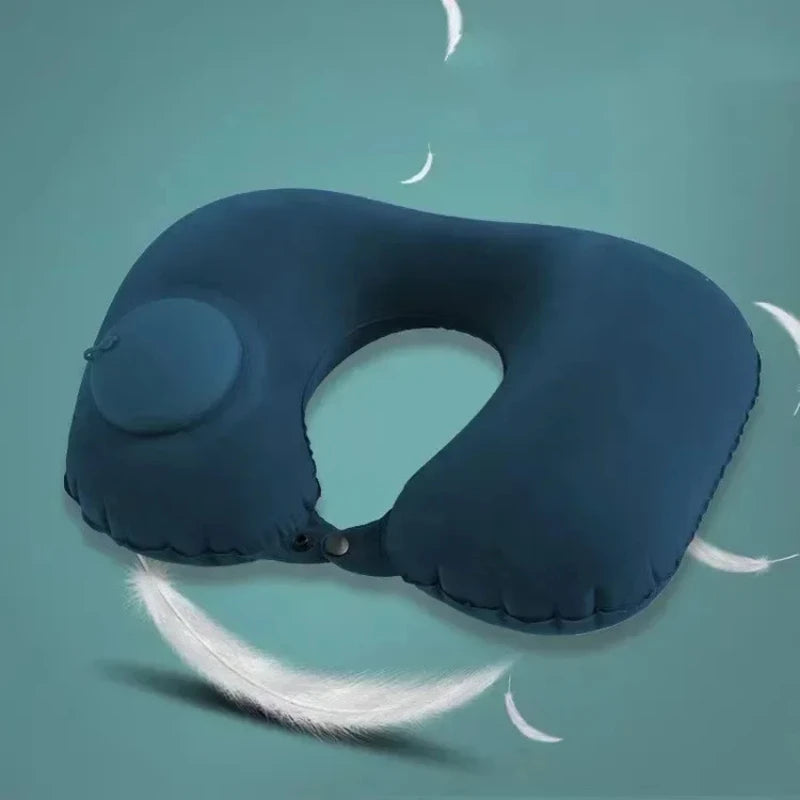 U-Shaped Inflatable Travel Pillow