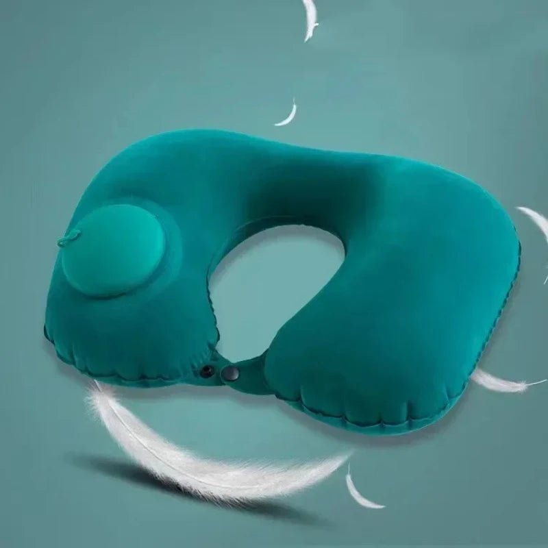 U-Shaped Inflatable Travel Pillow
