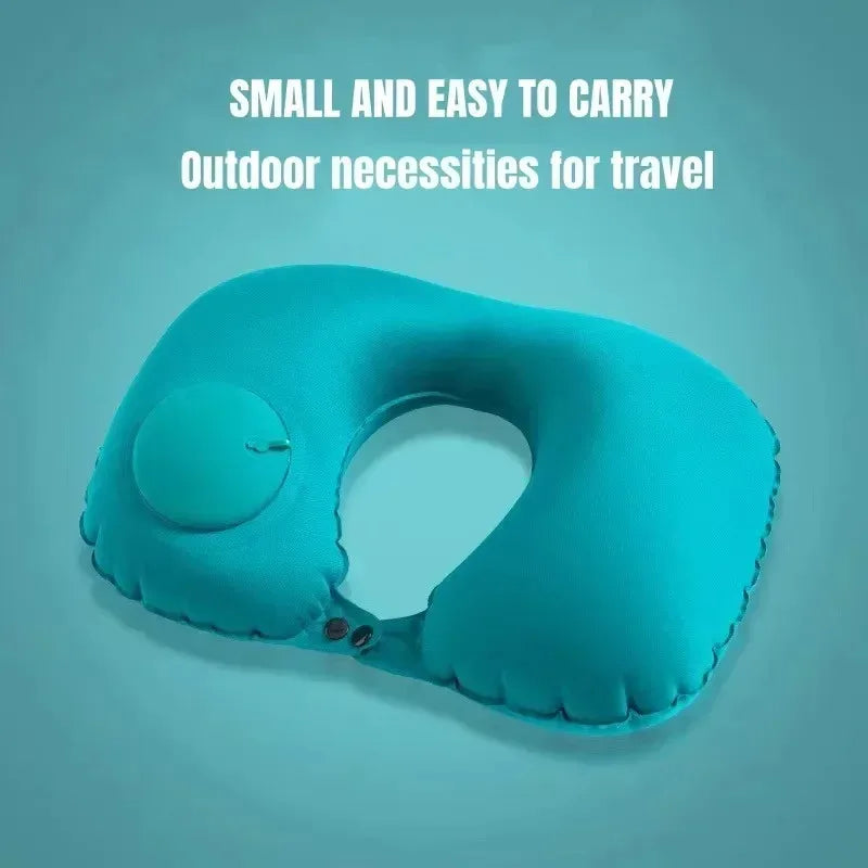 U-Shaped Inflatable Travel Pillow