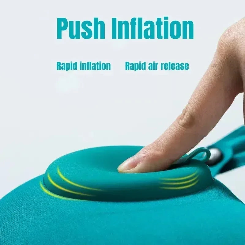 U-Shaped Inflatable Travel Pillow